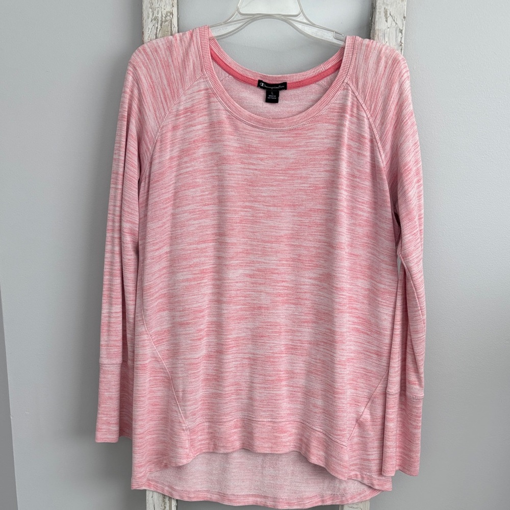 Champion Pink Marled Long-Sleeve Women’s Top